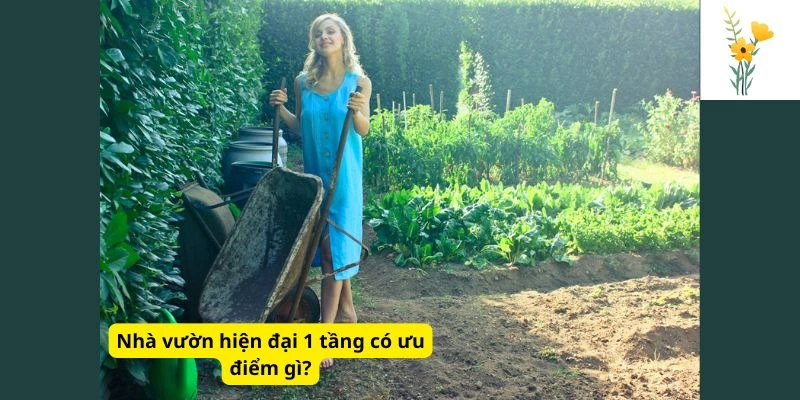 Nhà vườn hiện đại 1 tầng có ưu điểm gì?