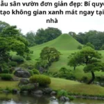 Mẫu sân vườn đơn giản đẹp: Bí quyết tạo không gian xanh mát ngay tại nhà